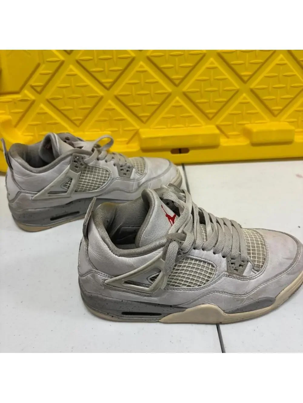 Jordan 4 Retro White Oreo Tech Grey GS DJ4699-100 Size 6.5Y Mens 6.5 Sneakers